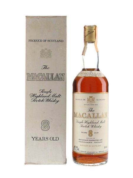 Macallan 8 Year Old Bottled 1980s - Rinaldi 75cl / 43%