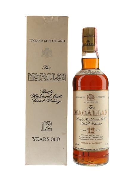 Macallan 12 Year Old Bottled 1980s - Rinaldi 75cl / 43%