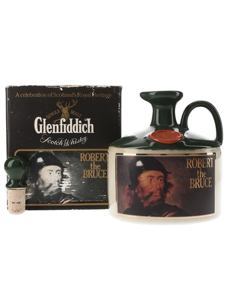 Glenfiddich Scottish Royalty Ceramic Jug Bottled 1980s - Robert The Bruce 75cl / 43%