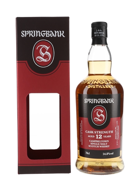 Springbank 12 Year Old Cask Strength Bottled 2018 70cl / 54.8%