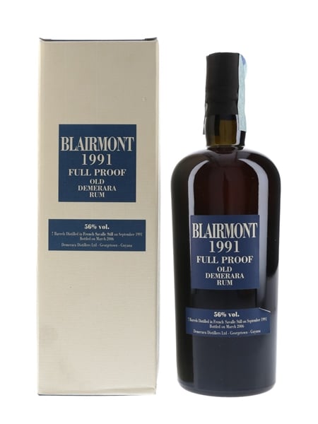 Blairmont 1991 15 Year Old Full Proof Old Demerara Rum Bottled 2006 - Velier 70cl / 56%