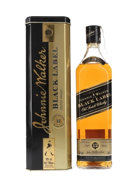 JOHNNYE WALKER／BLACK LABEL・AGED12YEARS。 JOHNNIE WALKER - 12 YEAR OLD BLACK LABEL Scottish Whisky