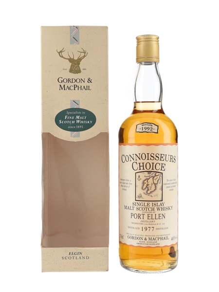 Port Ellen 1977 Connoisseurs Choice Bottled 1992 - Gordon & MacPhail 70cl / 40%