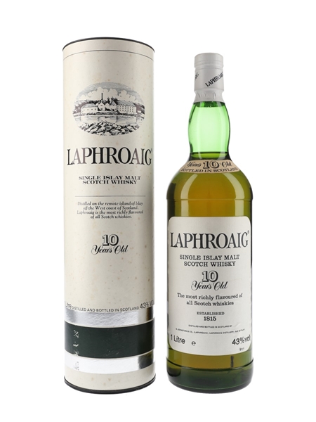 Laphroaig 10 Year Old Bottled 1980s 100cl / 43%