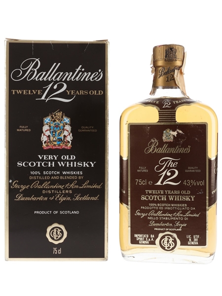 Ballantine's 12 Year Old Bottled 1980s - Spirit 75cl / 43%