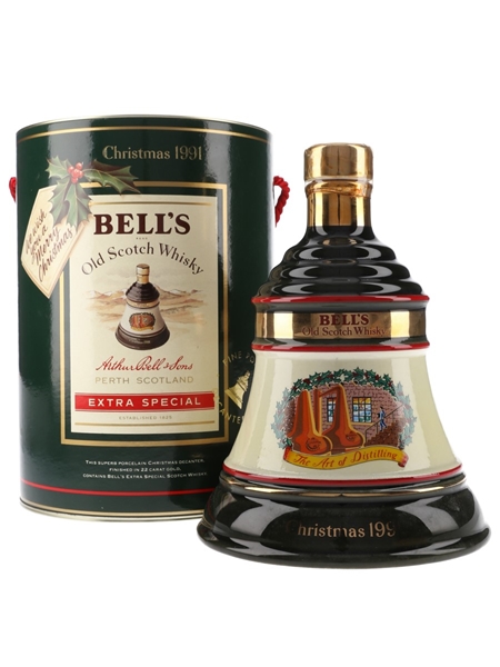 Bell's Christmas 1991 Ceramic Decanter The Art Of Distilling 70cl / 40%