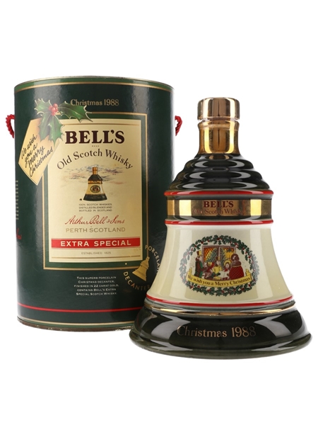 Bell's Christmas 1988 Ceramic Decanter We Wish You A Merry Christmas 75cl / 43%