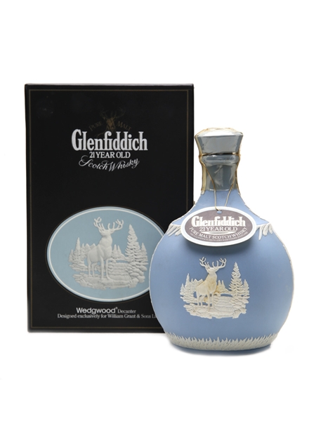 Glenfiddich 21 Years Old Ceramic Decanter Bottled 1980s. 75cl