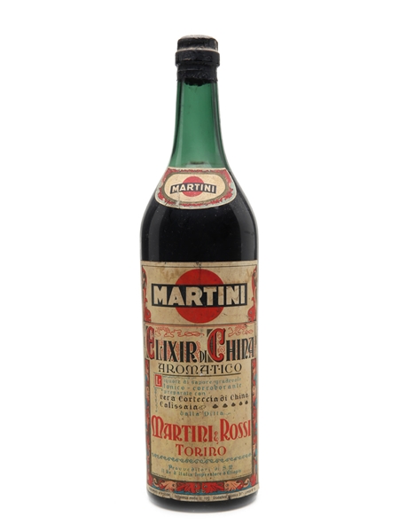 Martini Elixir Di China Aromatico Bottled 1930-40s 100cl