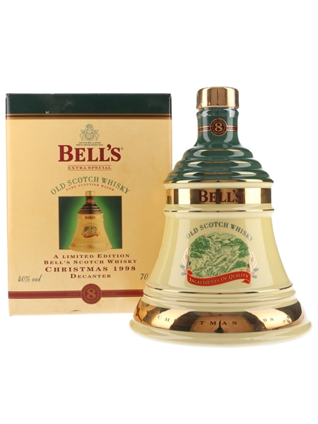 Bell's Christmas 1998 Ceramic Decanter Ingredients of Quality 70cl / 40%