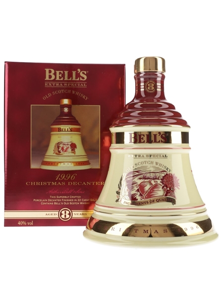 Bell's Christmas 1996 Ceramic Decanter Ingredients Of Quality 70cl / 40%