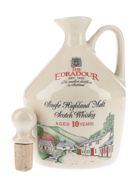 Edradour 10 Year Old Bottled 1980s - Ceramic Decanter 75cl / 43%