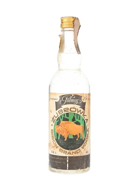 Zubrowka Bison Brand Vodka Bottled 1960s-1970s - Rinaldi 50cl / 40%