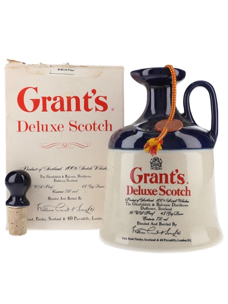 Grant's Deluxe Scotch Bottled 1980s - Ceramic Decanter 75cl