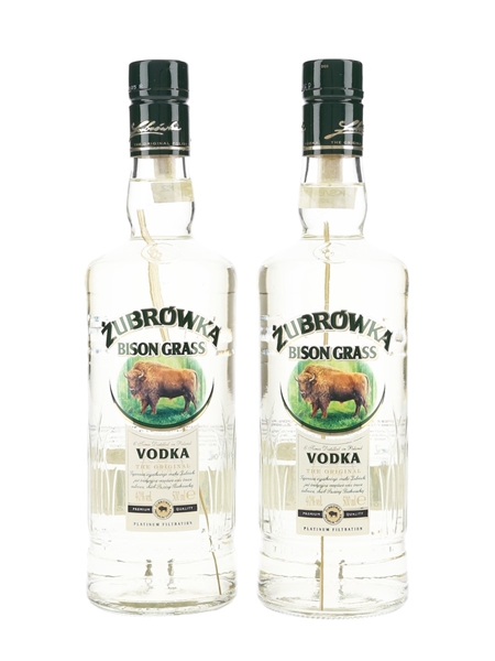 Zubrowka Bison Grass Vodka Bottled 2011 2 x 50cl / 40%