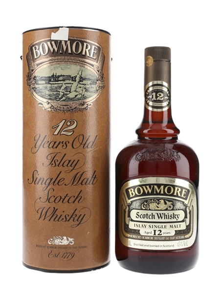 Bowmore 12 Year Old Bottled 1980s 100cl / 43%