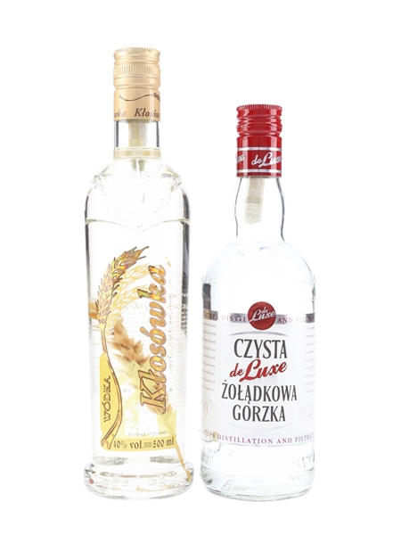 Czysta De Luxe & Klosowka Vodka Poland 2 x 50cl / 40%