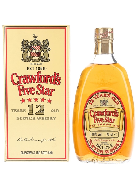 Crawford's Five Star 12 Year Old Bottled 1980s 75cl / 40%