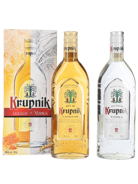 Krupnik Old Liqueur & Premium Vodka  2 x 50cl