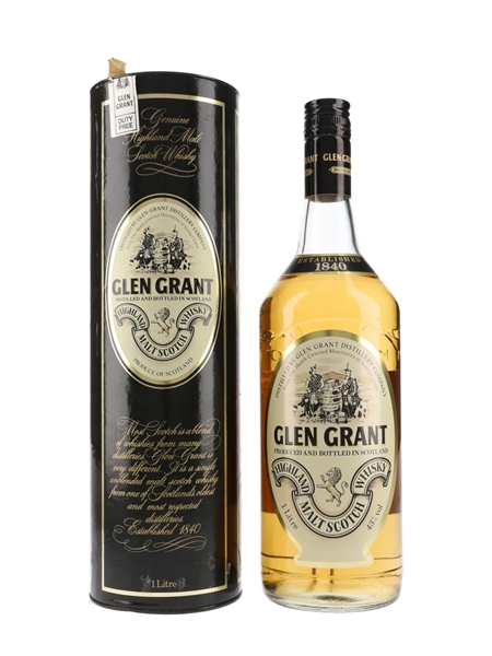 Glen Grant Bottled 1980s - Duty Free 100cl / 43%