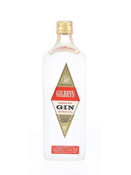 Gilbey's London Dry Gin Bottled 1970s- Cinzano 100cl / 43%