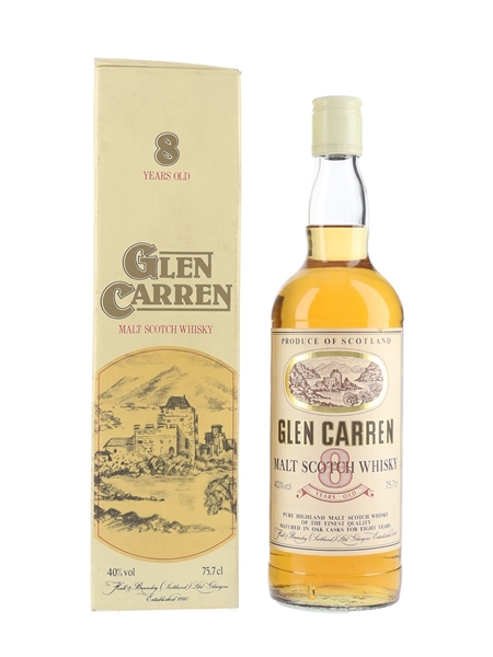 Glen Carren 8 Year Old Bottled 1970s-1980s - Hall & Bramley 75.7cl / 40%