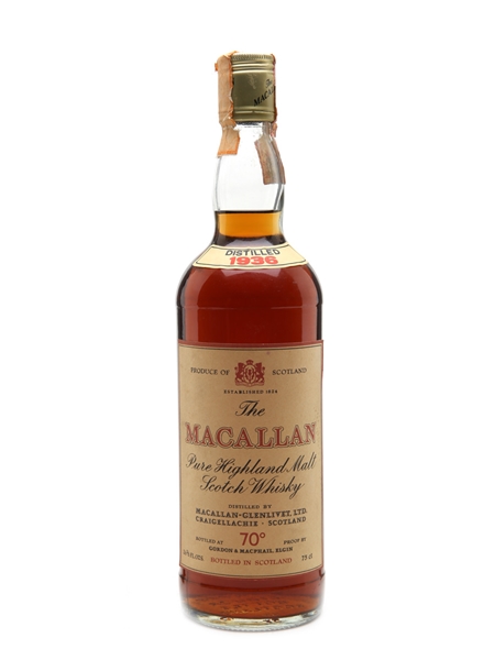 Macallan 1936 - 70 Proof Gordon & MacPhail Bottled 1970s 75cl