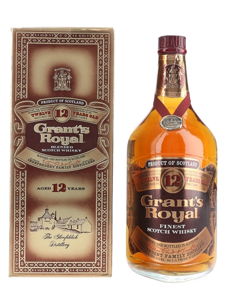 Grant's Royal 12 Year Old Bottled 1980s 100cl / 43%