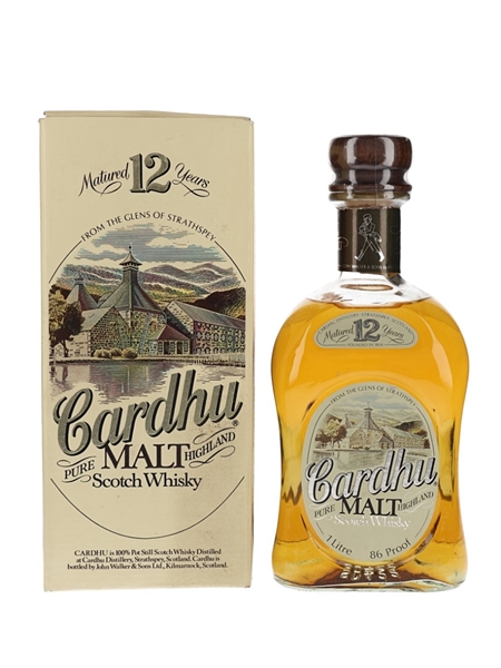 Cardhu 12 Year Old Bottled 1980s - Duty Free 100cl / 43%