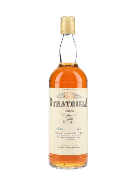 Strathisla 15 Year Old Bottled 1980s - Gordon & MacPhail 75cl / 40%