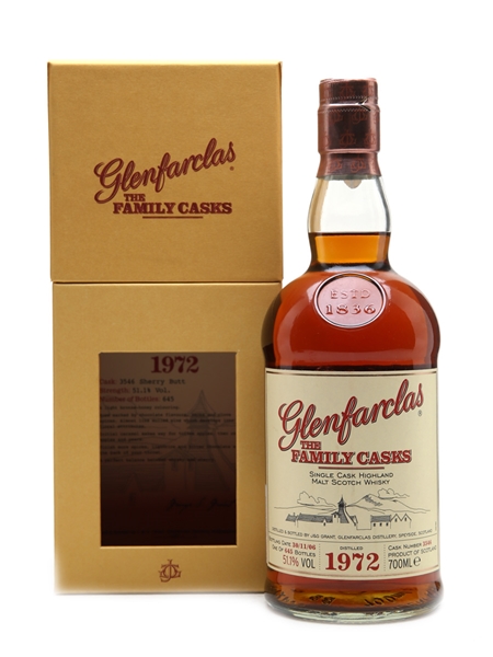 Glenfarclas 1972 Family Cask Cask #3546 Bottled 2006 70cl