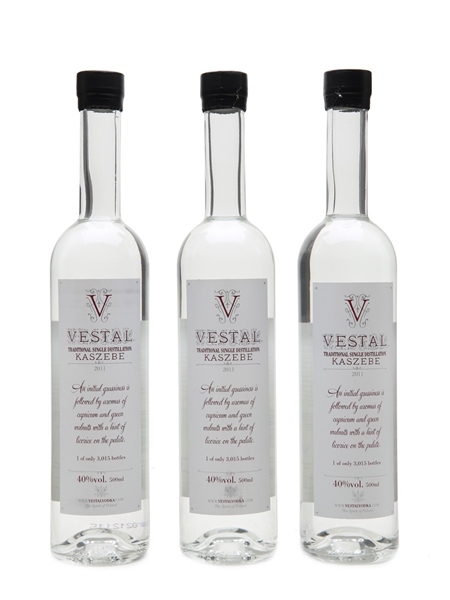 Vestal Kaszebe 2011 Vodka  3 x 50cl / 40%