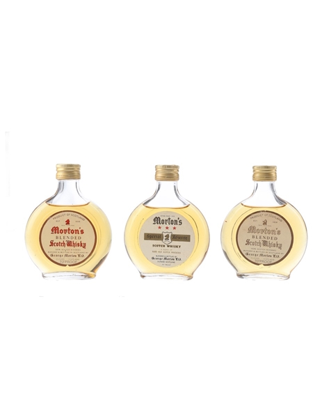 Morton's Blended Scotch Bottled 1970s 3 x 7cl / 40%