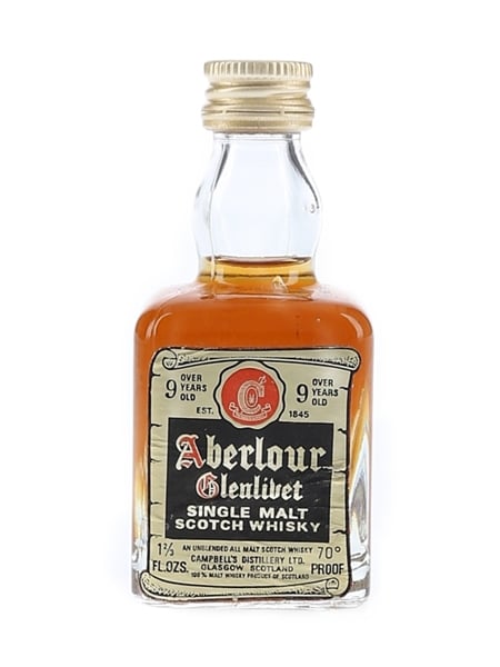 Aberlour Glenlivet 9 Year Old Bottled 1970s 4.7cl / 40%