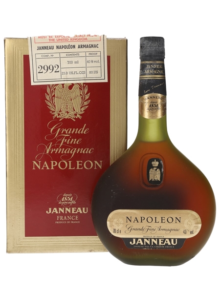 Janneau Napoleon Armagnac Bottled 1980s - Duty Free 70cl / 40%