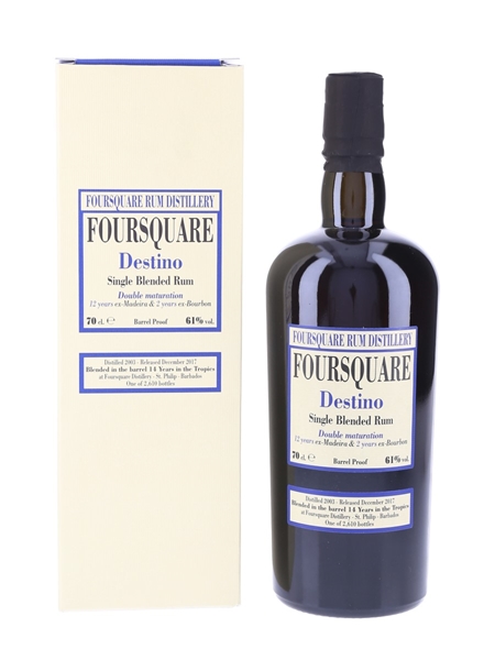 Foursquare Destino 2003 14 Year Old - Velier 70cl / 61%