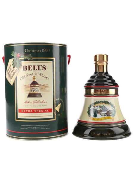 Bell's Christmas 1990 Ceramic Decanter The Art Of Distilling 75cl / 43%