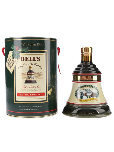 Bell's Christmas 1990 Ceramic Decanter The Art Of Distilling 75cl / 43%