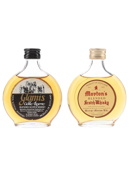 Glamis Castle Reserve & Morton's Bottled 1970s 2 x 5cl