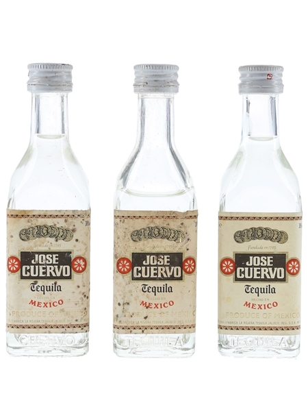 Jose Cuervo Bottled 1980s-1990s 3 x 5cl / 38%