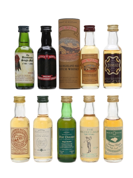 Assorted Single Malt Scotch Whisky  9 x 5cl / 40%