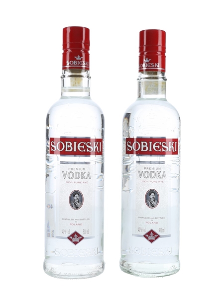 Polmos Sobieski Vodka  2 x 50cl / 40%