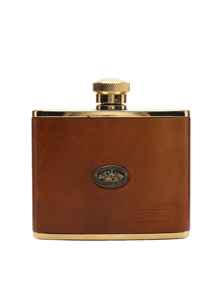 Cardhu Distillery Hip Flask Gold Plated 9.5cm x 9.5cm