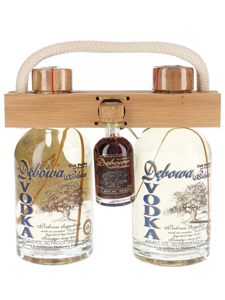 Debowa Polska Oak Vodka Set  5cl & 2 x 50cl / 40%