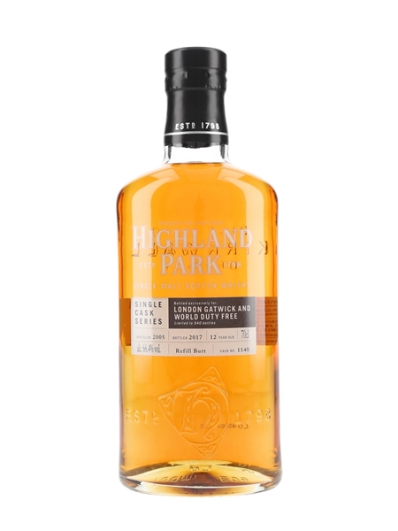 Highland Park 2005 Single Cask 12 Year Old - London Gatwick & World Duty Free 70cl / 66.4%