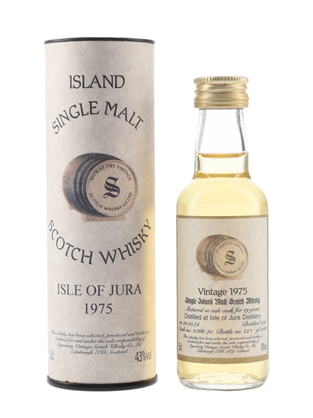 Isle of Jura 1975 19 Year Old Bottled 1995 - Signatory Vintage 5cl / 43%