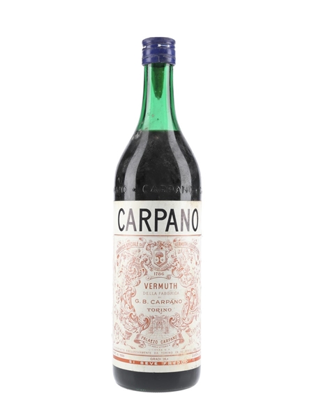 Carpano Vermouth Bottled 1960s-1970s 100cl / 16.5%