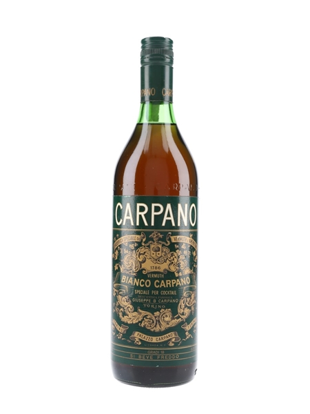 Carpano Bianco Vermouth Bottled 1970s 100cl / 18%