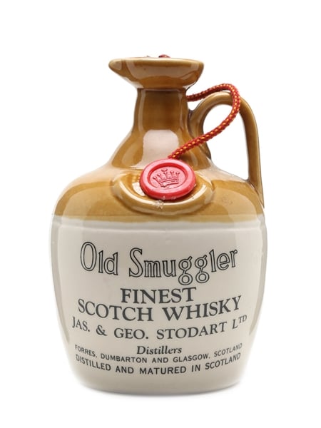 Old Smuggler Finest Scotch Whisky Ceramic Decanter Bottled 1980s 75cl