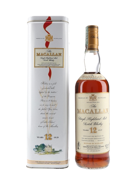 Macallan 12 Year Old Bottled 1990s - Giovinetti 70cl / 43%